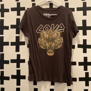 Chaser brown t shirt size large
